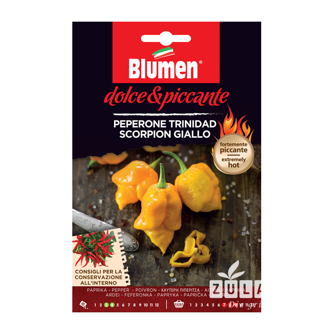Paprika Trinidad Scorpion Giallo Gemüsesamen Zulauf Gartencenter