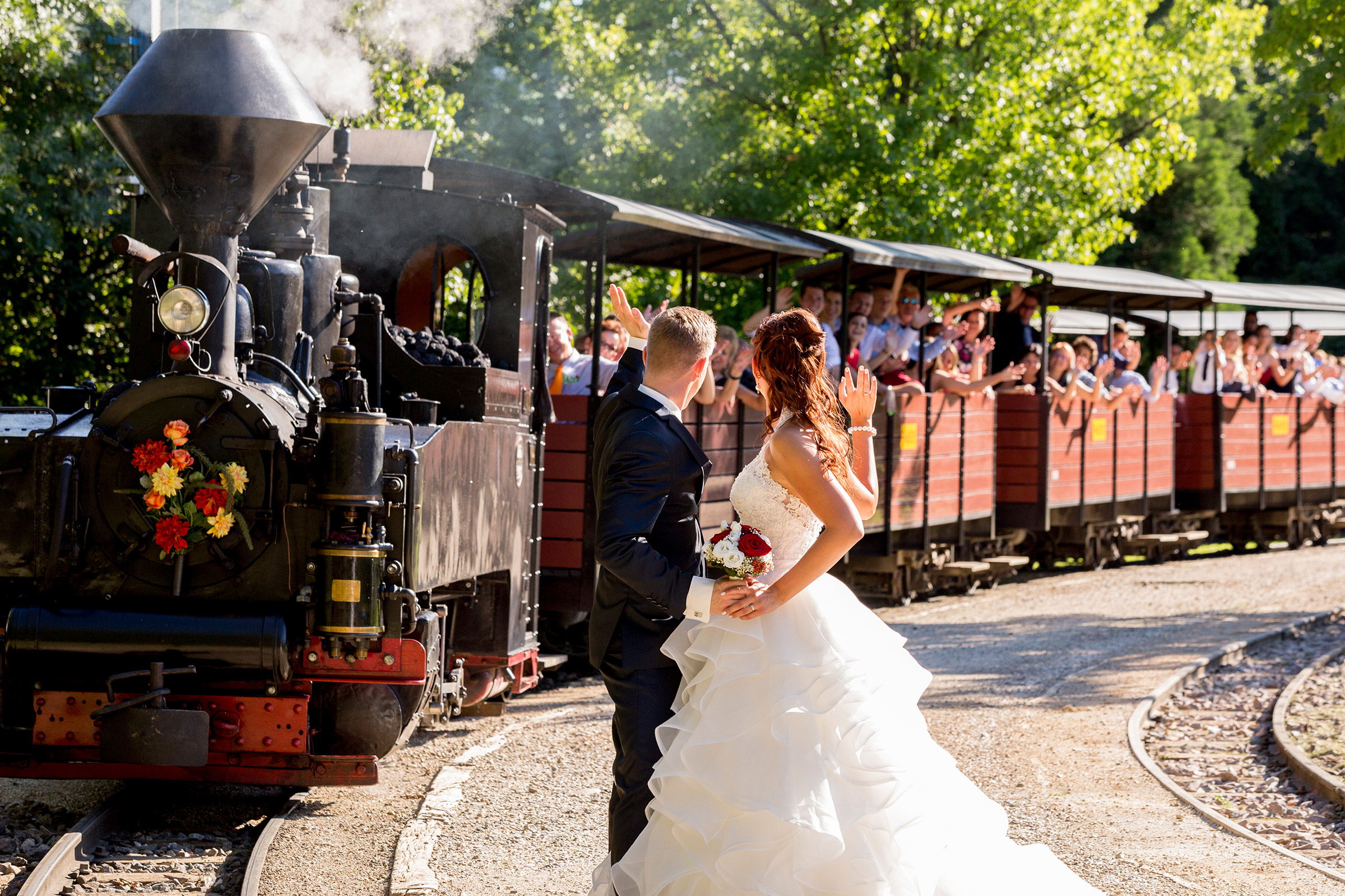 Hochzeit mit Bahnfahrt