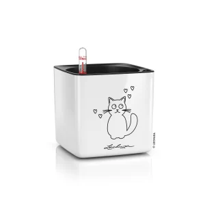 Lechuza Pflanzgefäss Cube Glossy Cat